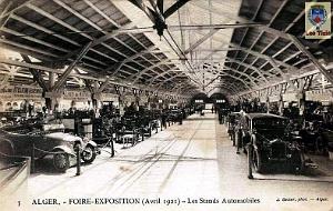 ALGER - FOIRE-EXPOSITION - STANDS AUTOS - 1921